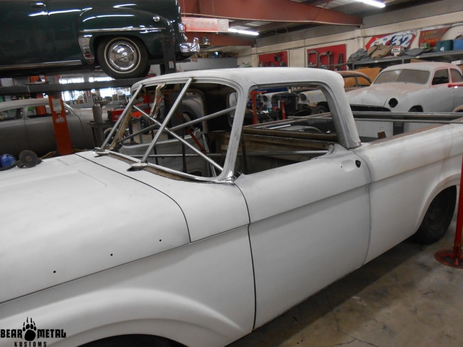 1962 Ford Unibody in the shop.